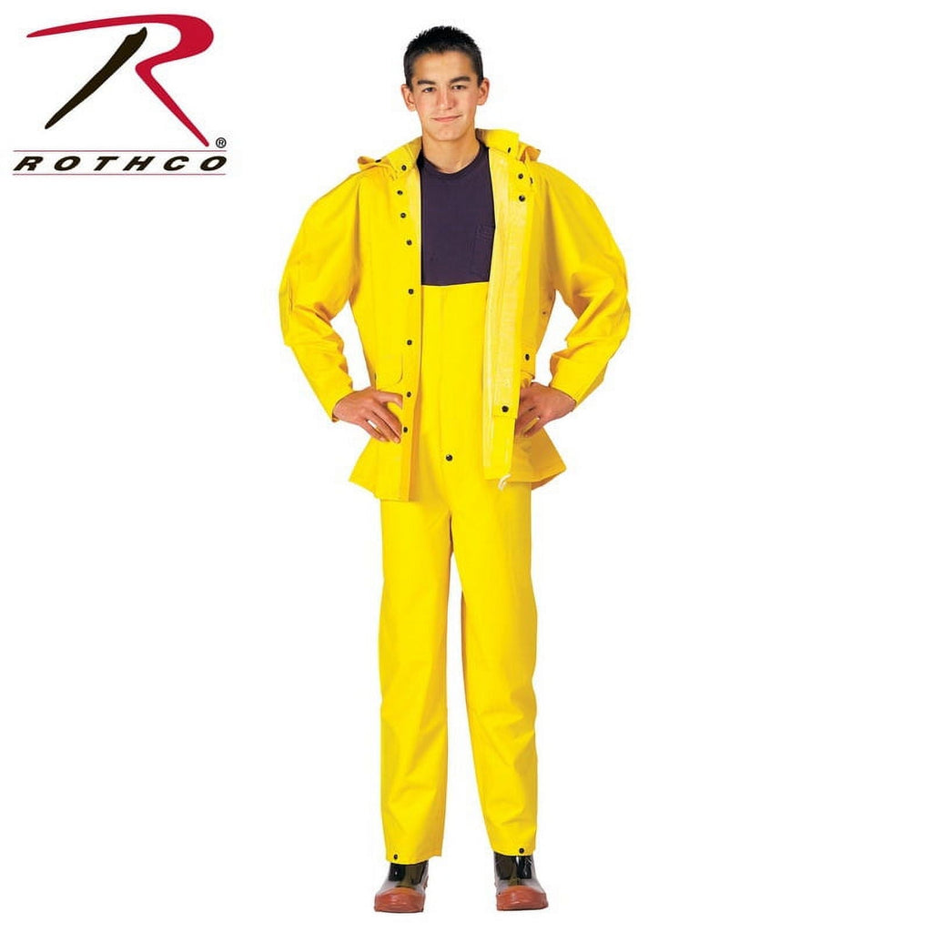 (Price/EA)Rothco 3620 Deluxe Heavyweight PVC Rainsuit-3XL